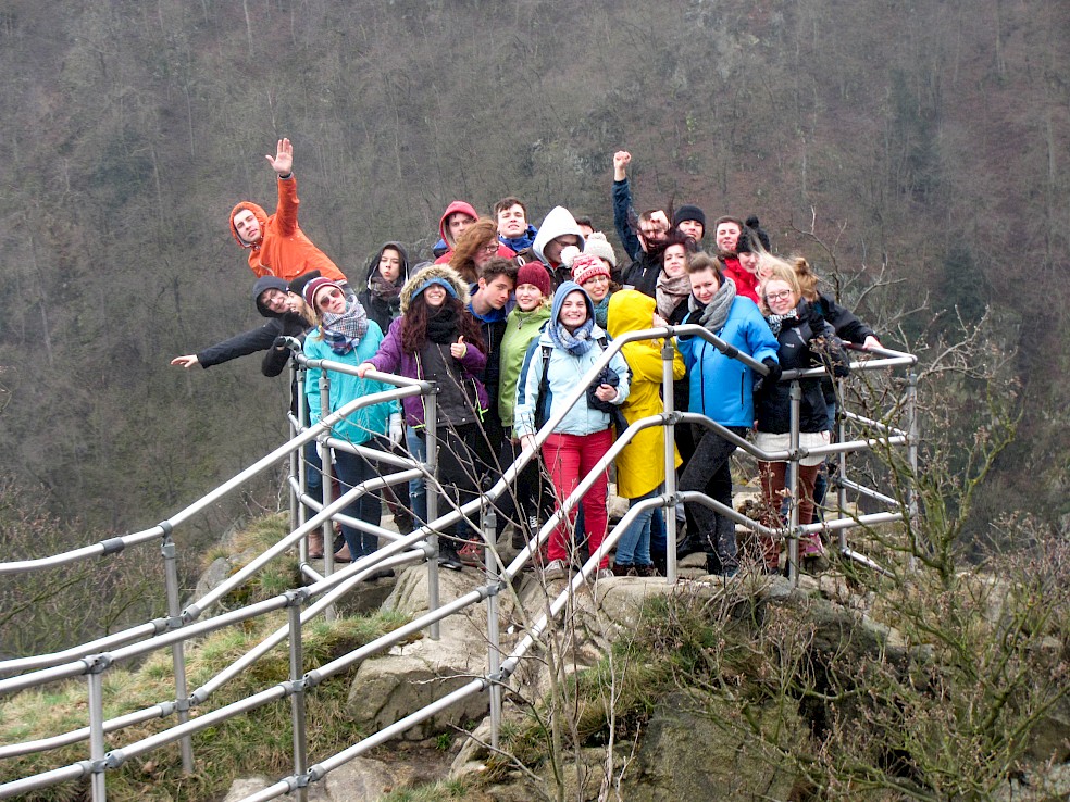 Teilnehmer der D-PL Jugendbegegnung vor Ostern 2015 der GJE in Seesen/Harz